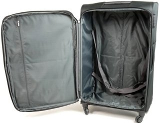 Большой чемодан на 4-х колесах 78/90 л Travelite Paklite Rom, черный