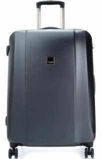 Велика валіза на 4-х колесах 80 л Titan Xenon Deluxe, сірий