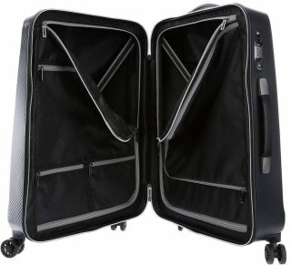 Велика валіза на 4-х колесах 80 л Titan Xenon Deluxe, сірий