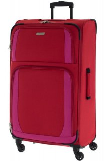 Большой чемодан на 4-х колесах 81 л Travelite Paklite Rocco, красный