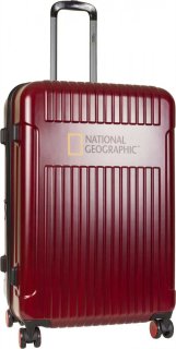 Большой чемодан на 4-х колесах 90/100 л National Geographic Transit, красный
