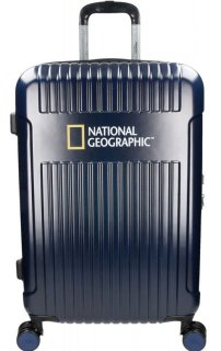 Большой чемодан на 4-х колесах 90/100 л National Geographic Transit, темно-синий
