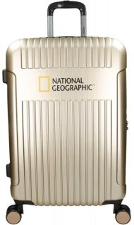 Большой чемодан на 4-х колесах 90/100 л National Geographic Transit, золотой