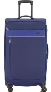 Большой чемодан на 4-х колесах 91/104 л Travelite Delta, синий