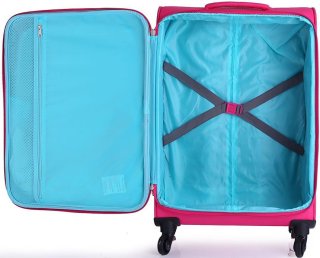 Большой чемодан на 4-х колесах 91 л Travelite Naxos, розовый