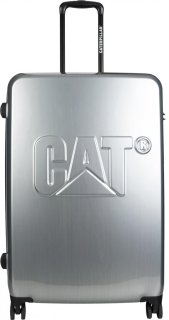 Велика валіза на 4-х колесах 97 л CAT CAT-D, сріблястий