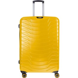 Большой чемодан National Geographic New Style на 104 л весом 4,2 кг из пластика Желтый