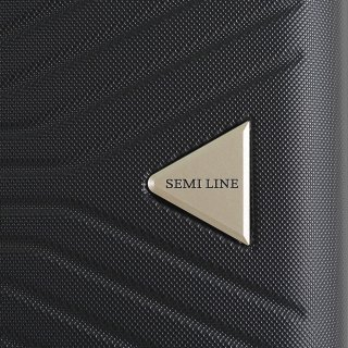 Большой чемодан Semi Line 99 л весом 4 кг Черный