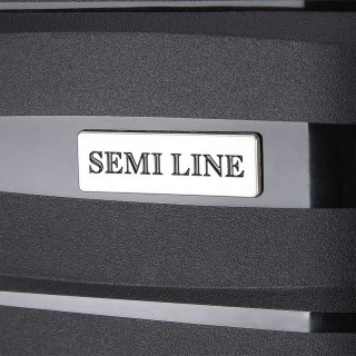 Большой чемодан Semi Line на 102 л весом 4,2 кг из полипропилена Черный
