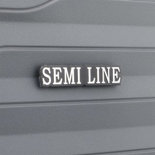 Велика валіза Semi Line на 89 л вагою 4,5 кг з поліпропілену Антрацит