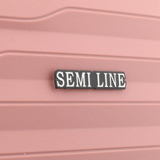 Большой чемодан Semi Line на 89 л весом 4,5 кг из полипропилена Розовый