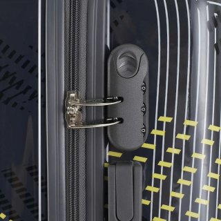 Большой чемодан Semi Line на 97 л весом 4,3 из пластика Антрацит