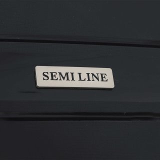 Велика валіза Semi Line на 98 л вагою 3,8 кг з поліпропілену Чорний
