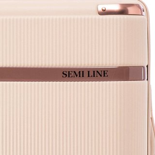 Велика валіза Semi Line із одинарною ручкою на 93 л вагою 4 кг Ecru