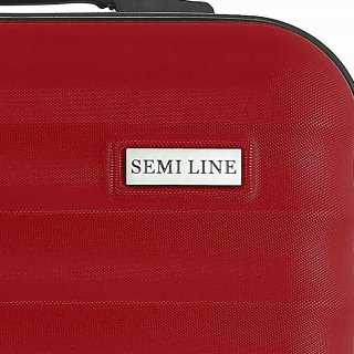 Велика валіза Semi Line зі знімними колесами на 100 л вагою 4,5 кг Червоний