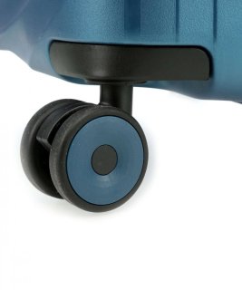 Большой чемодан Snowball AQUA Light на 103 л весом 3,2 кг из полипропилена Голубой