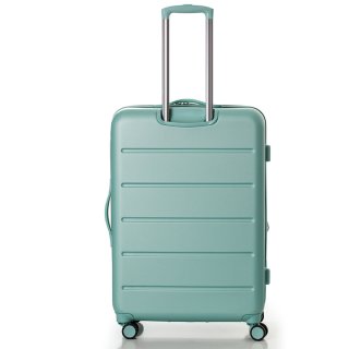 Большой чемодан Swissbrand Berlin на 98/108 л из поликарбоната Бирюзовый