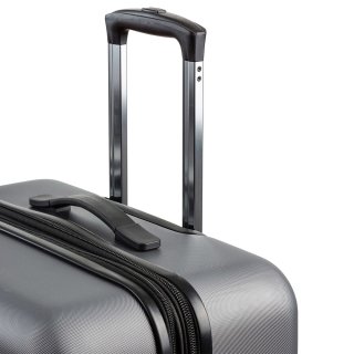 Большой чемодан Swissbrand Berlin на 98/108 л из поликарбоната Серый