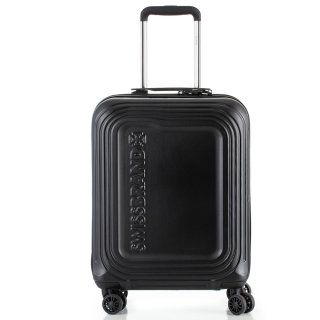 Большой чемодан Swissbrand London на 112 л из поликарбоната весом 4,35 кг Черный