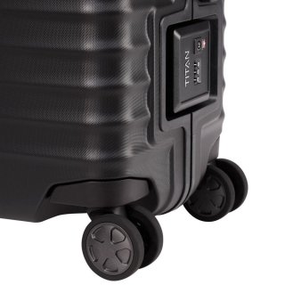 Большой чемодан Titan Litron Frame из поликарбоната на 101 л Черный