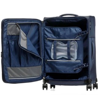 Большой чемодан Titan PRIME 91/105 л весом 3,7 кг из полиэстера Синий