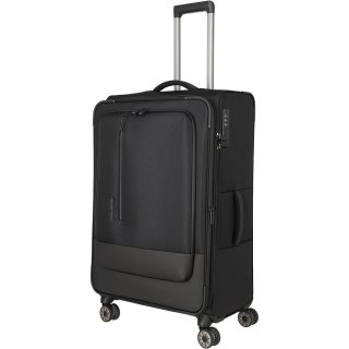 Большой чемодан Travelite Crosslite 5.0 на 88/93 л весом 3,5 кг Черный