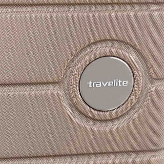 Большой чемодан Travelite ROADTRIP 97 л из пластика Бежевый
