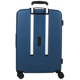 Большой чемодан Travelite TERMINAL на 108  из полипропилена на 4 колесах Синий
