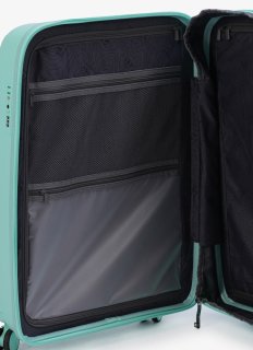 Большой чемодан V&V Travel Flash light 2.0 с расширением на 115/125 л весом 4,3 кг из полипропилена Бирюзовый