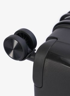 Большой чемодан V&V Travel Flash light 2.0 с расширением на 115/125 л весом 4,3 кг из полипропилена Черный