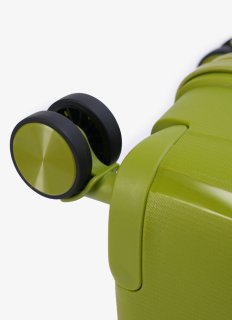Большой чемодан V&V Travel Flash light 2.0 с расширением на 115/125 л весом 4,3 кг из полипропилена Зеленый