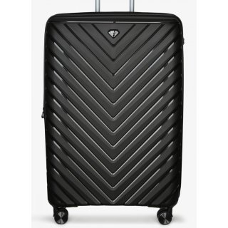 Велика валіза V&V Travel Invictus – 108/120 л, 4,3 кг Чорна