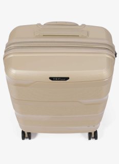 Большой чемодан V&V Travel Metallo – 105 / 115 л, 4,5 кг Шампань