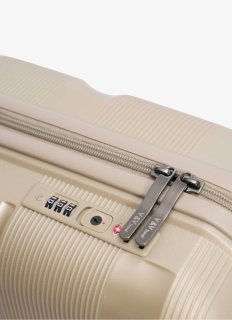 Большой чемодан V&V Travel Metallo – 105 / 115 л, 4,5 кг Шампань