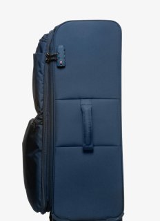 Большой чемодан V&V TRAVEL ONE LIFE на 110/120 л весом 3,9 кг Синий