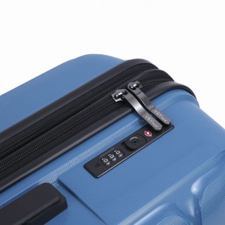 Большой чемодан V&V Travel Peace на 115/125 л из полипропилена Синий