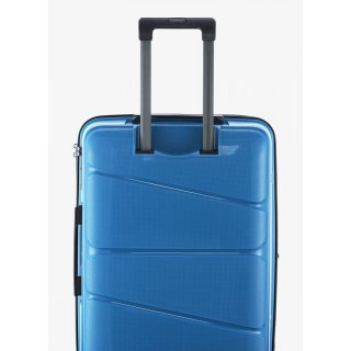 Большой чемодан V&V Travel Peace на 115/125 л из полипропилена Синий
