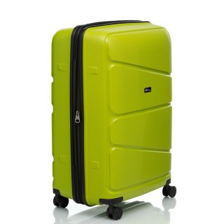 Большой чемодан V&V Travel Peace на 115/125 л из полипропилена Зеленый