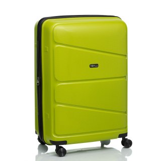 Большой чемодан V&V Travel Peace на 115/125 л из полипропилена Зеленый