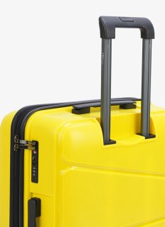 Большой чемодан V&V Travel Peace на 115/125 л из полипропилена Желтый