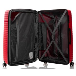 Большой чемодан V&V Travel Summer Breeze на 115/125 л весом 4,3 кг из полипропилена Красный