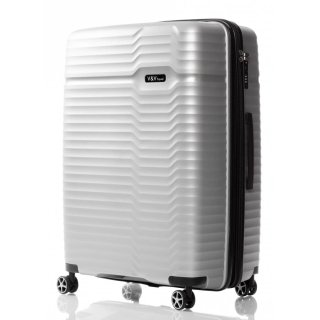 Большой чемодан V&V Travel Summer Breeze на 115/125 л весом 4,3 кг из полипропилена Серебристый