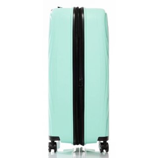 Большой чемодан V&V Travel TIFFANY из полипропилена на 115/125 л весом 4,3 кг Голубой
