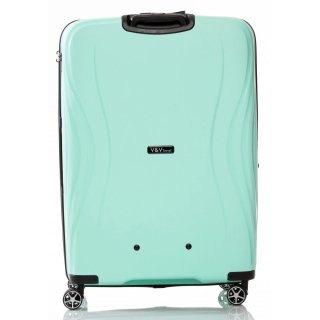 Большой чемодан V&V Travel TIFFANY из полипропилена на 115/125 л весом 4,3 кг Голубой