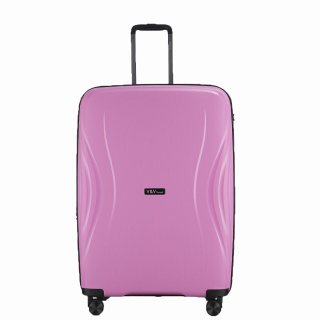 Большой чемодан V&V Travel TIFFANY из полипропилена на 115/125 л весом 4,3 кг Розовый