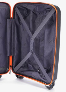 Большой чемодан V&V Travel Urban – 100 / 110 л, 4 кг Черный