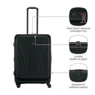 Велика валіза Wenger Skyon – 103/120 л, 5,22 кг Чорна