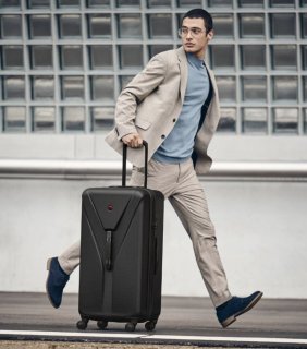 Большой чемодан Wenger Trunk Ibex Hardside на 84/101 л Черный