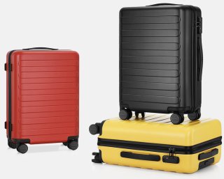 Большой чемодан Xiaomi Ninetygo Business Travel на 100 л из поликарбоната Серый