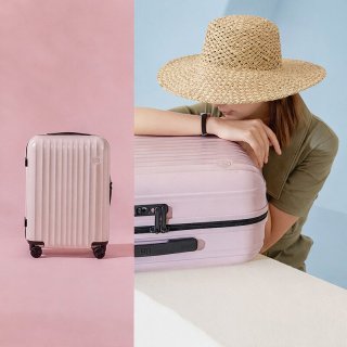 Большой чемодан Xiaomi Ninetygo Elbe – 104 л, 5,1 кг Розовый